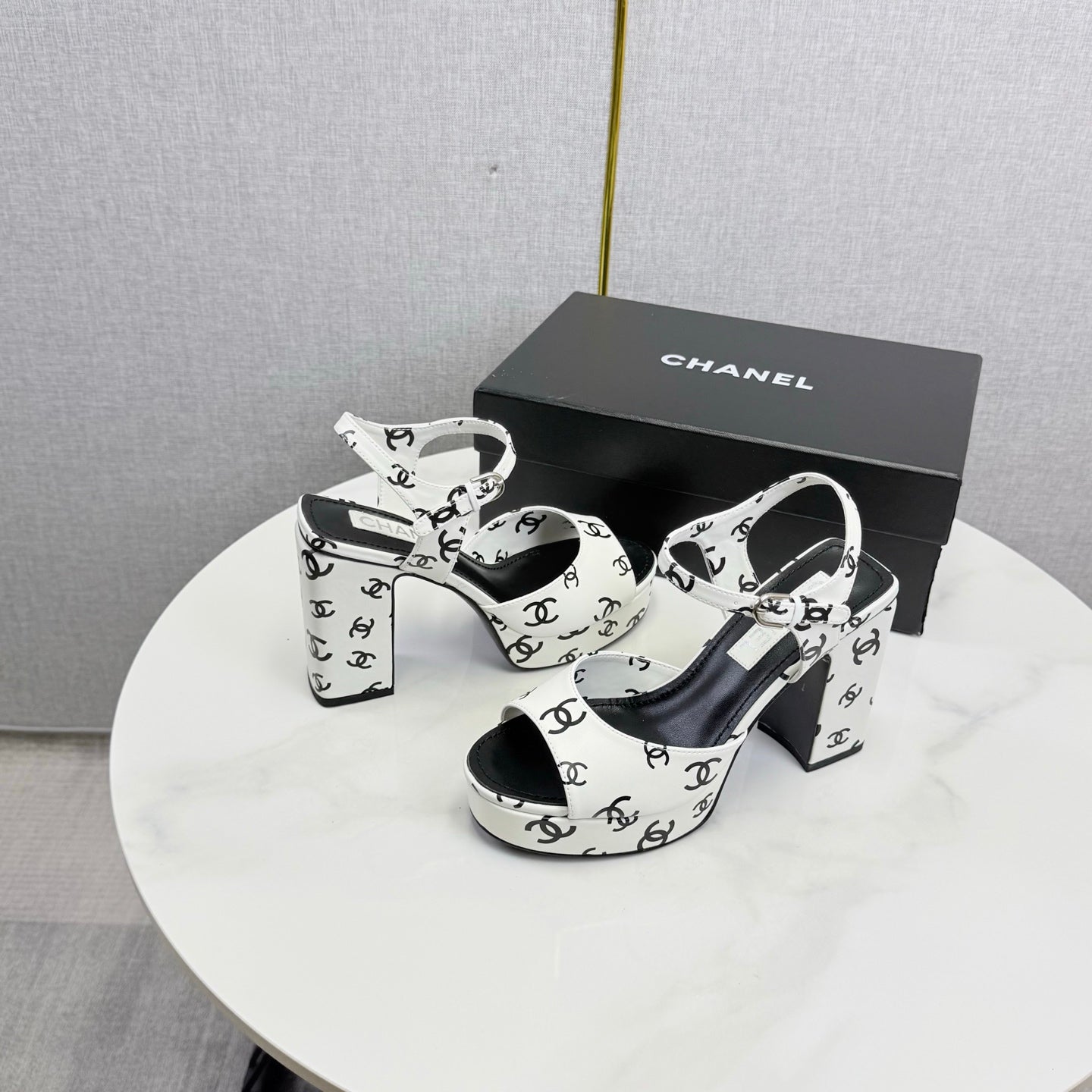 Chanel 2026 Slingback Sandals 75mm Sheepskin 801509
