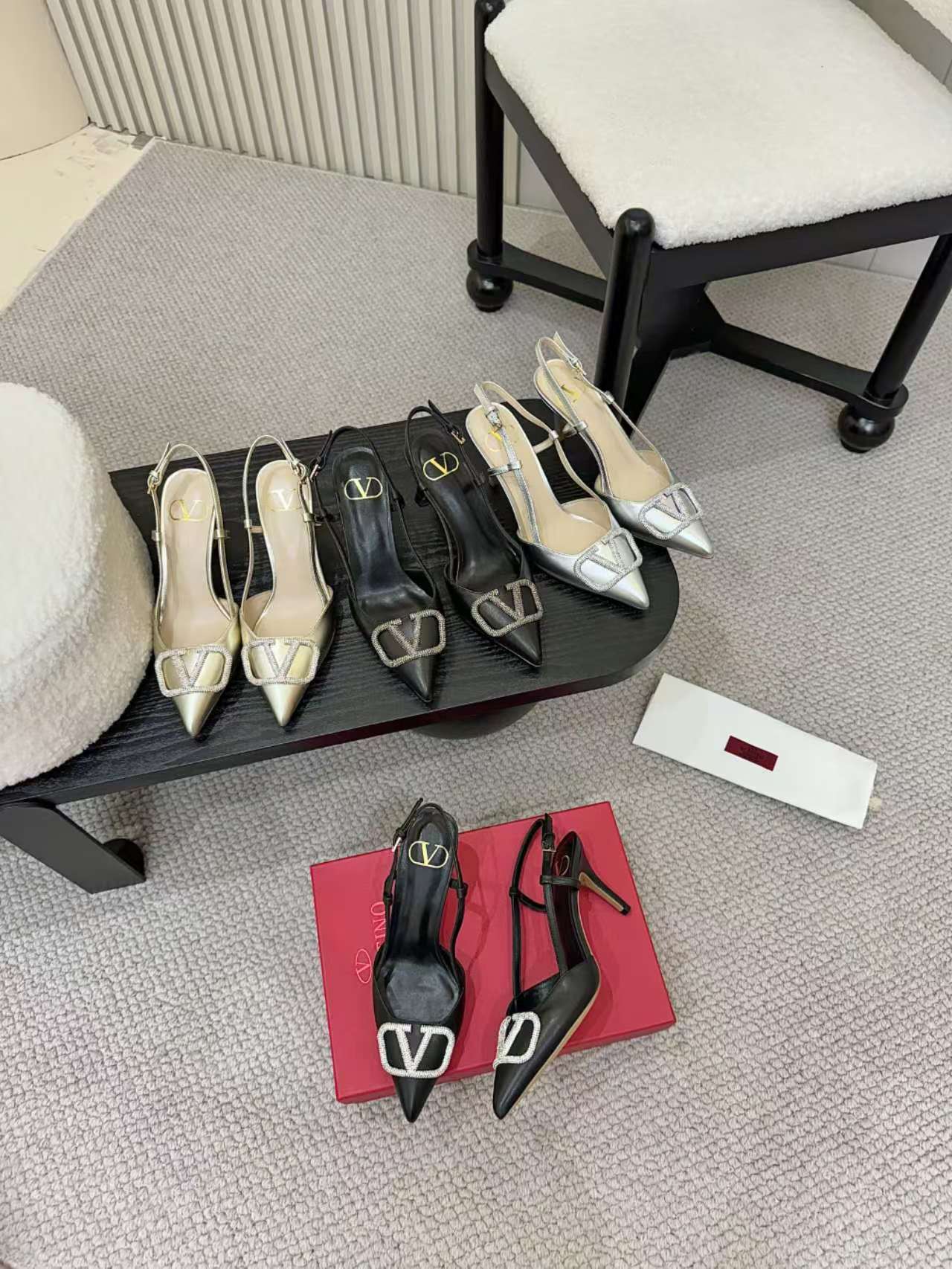 Valentino Slingback Pump High heels Sheepskin 239560