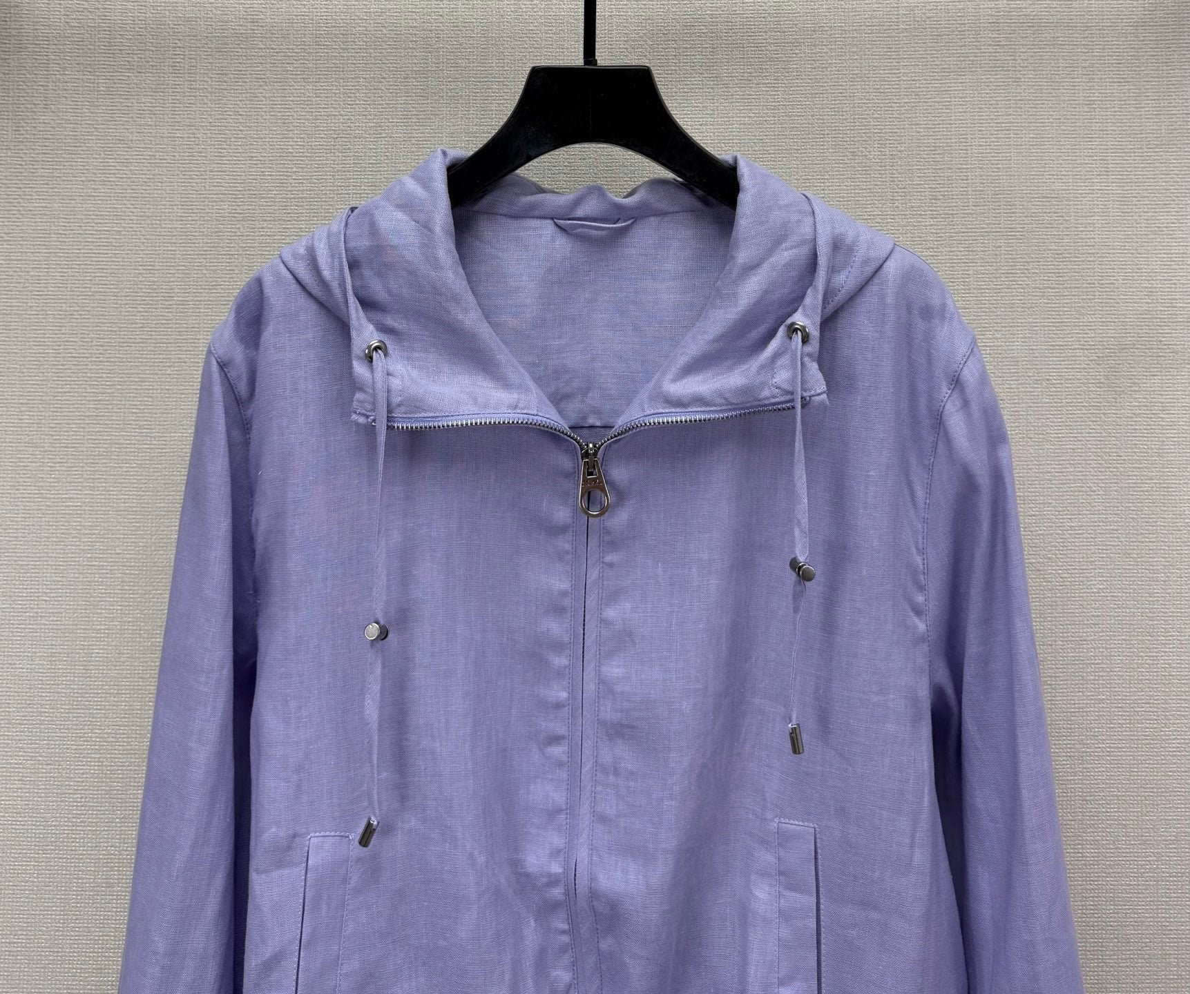 LP 25 Linen Hooded Purple Jacket 297177