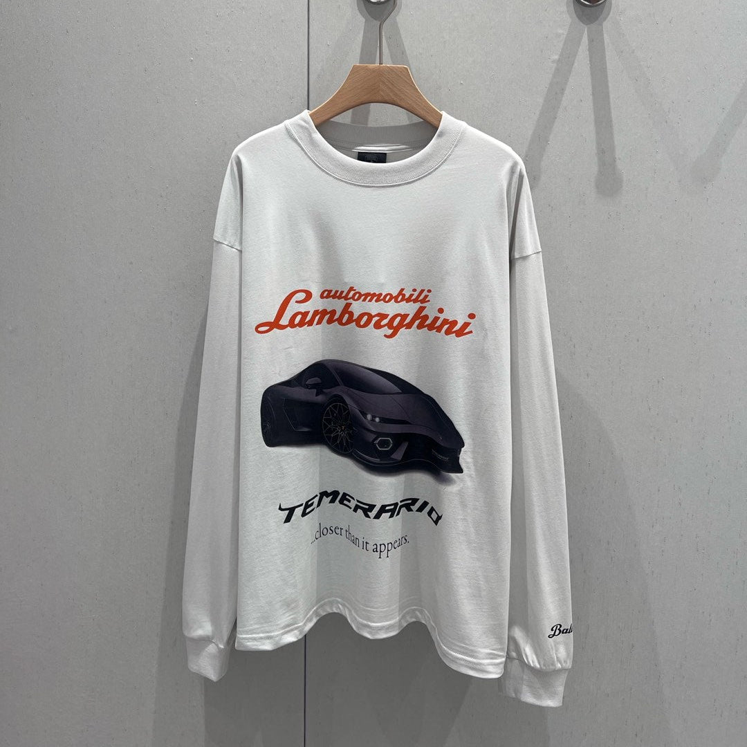 Balenciaga 25 Long-sleeved T-shirt White Cotton 0033