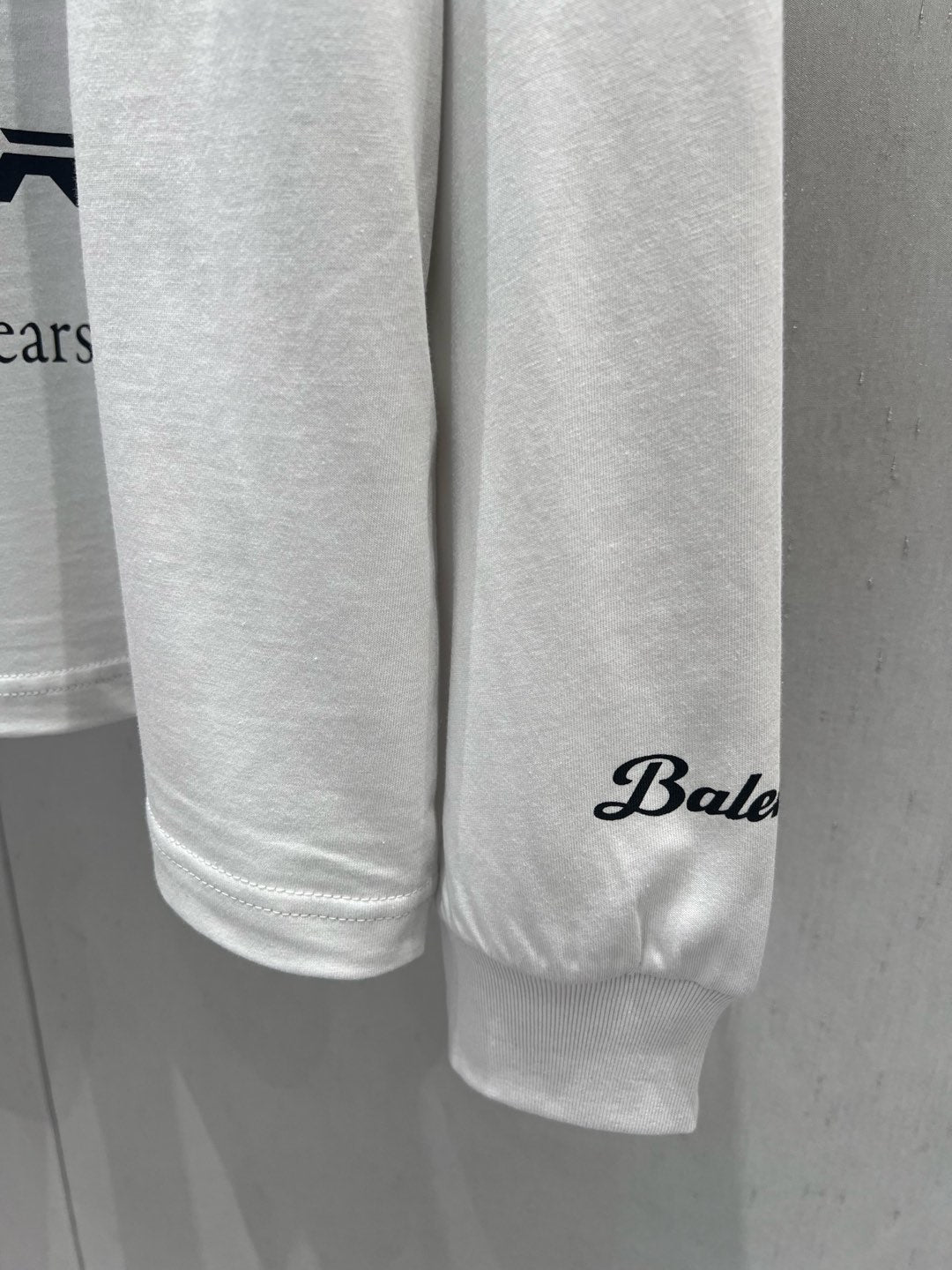 Balenciaga 25 Long-sleeved T-shirt White Cotton 0033
