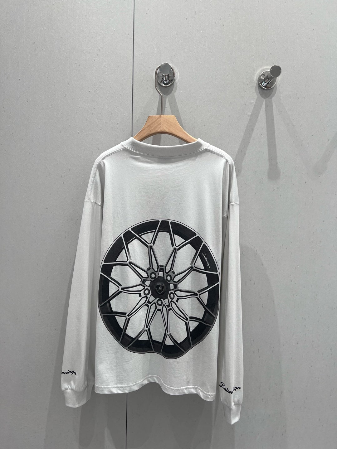 Balenciaga 25 Long-sleeved T-shirt White Cotton 0033
