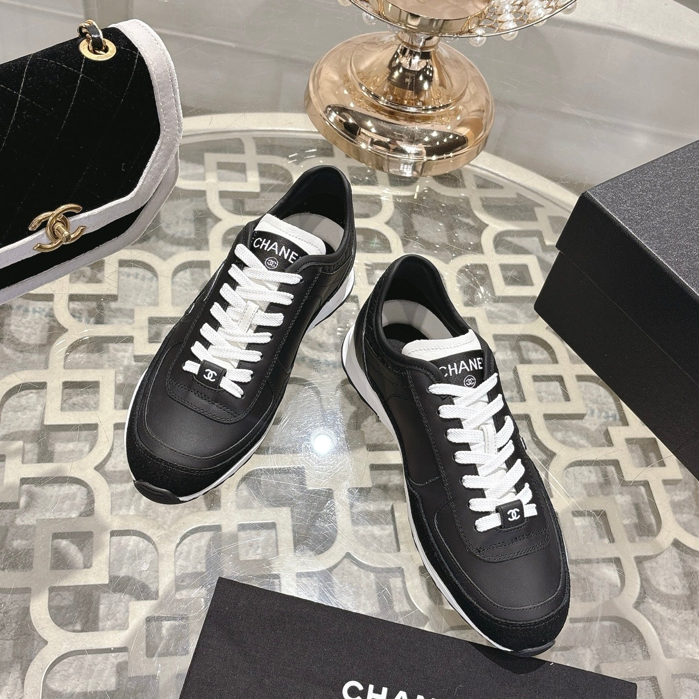 CC 25C Traines Black Calfskin & Suede 213313