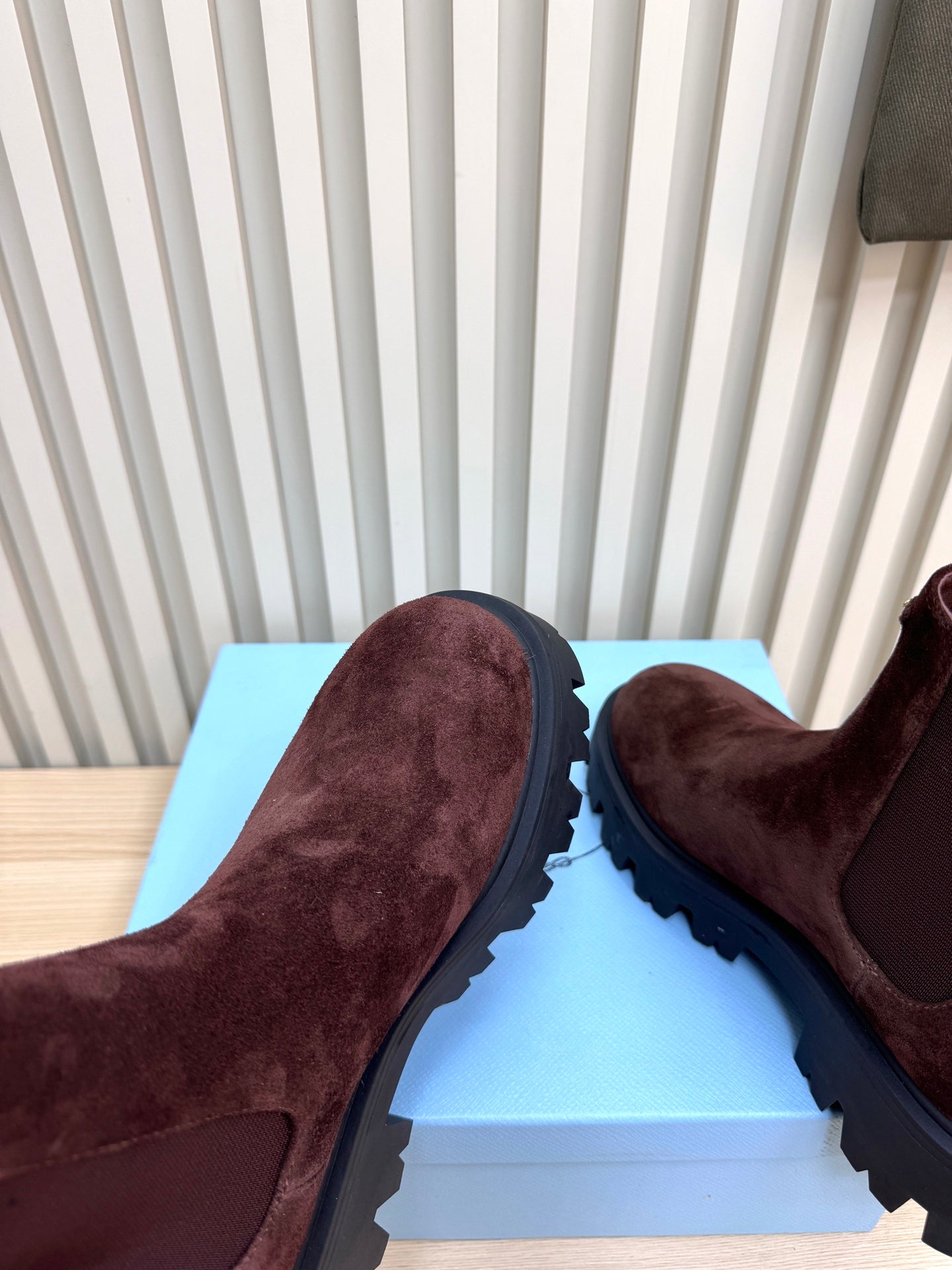 PRA ankle boots burgundy brown suede 443665