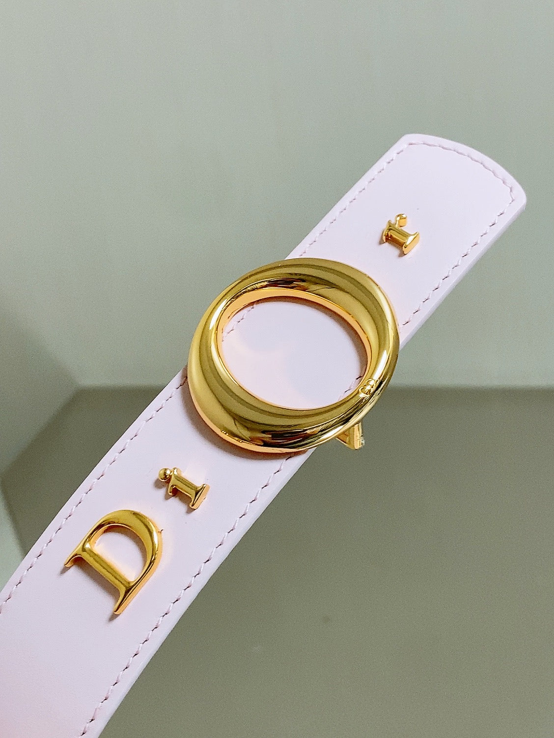 Dior 2026 30 Montaigne Reversible Belt 30mm Pink Gold Calfskin