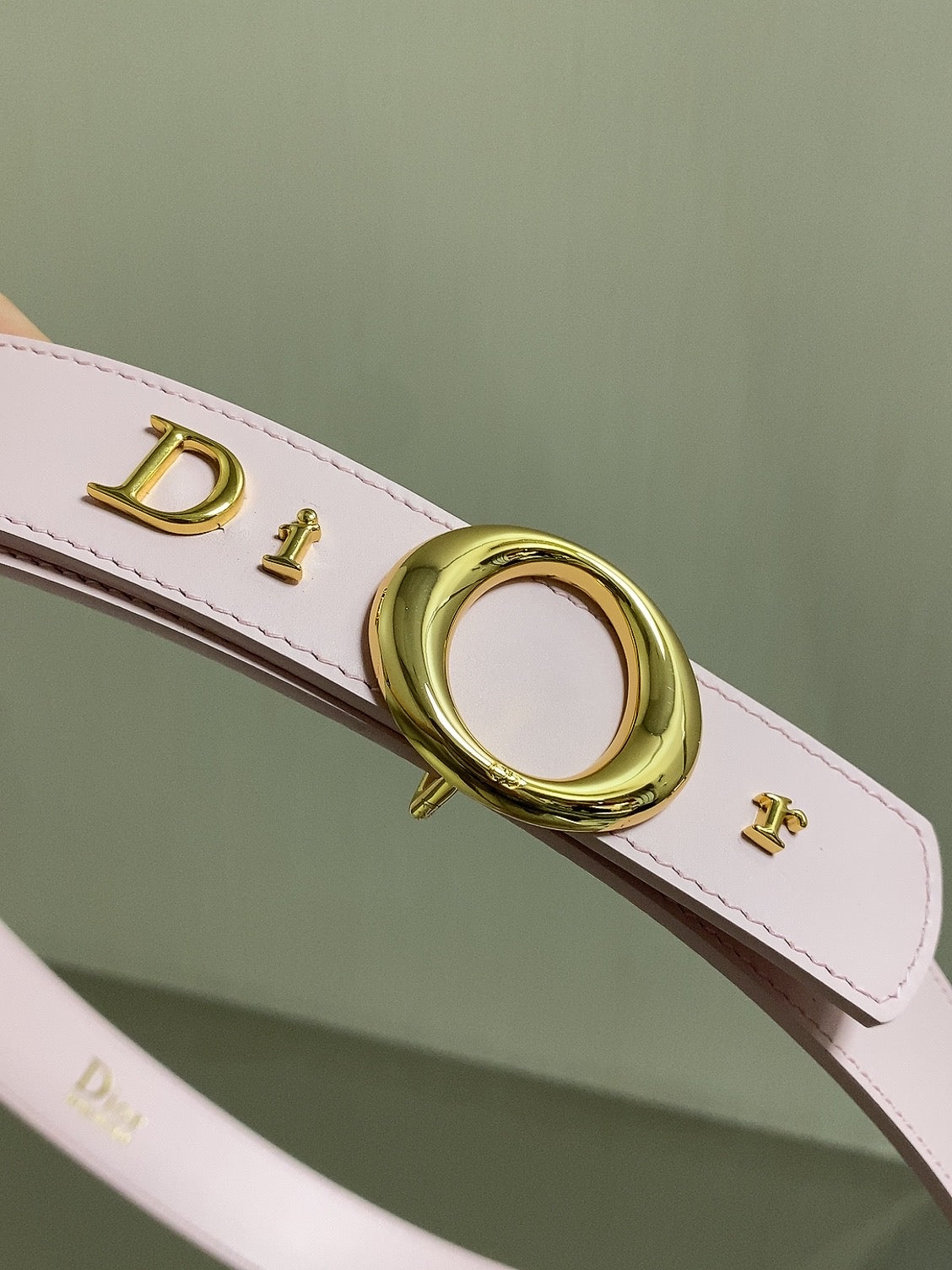 Dior 2026 30 Montaigne Reversible Belt 30mm Pink Gold Calfskin