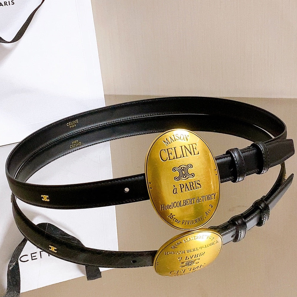 Celine 2026  Maison Belt 25mm Leather
