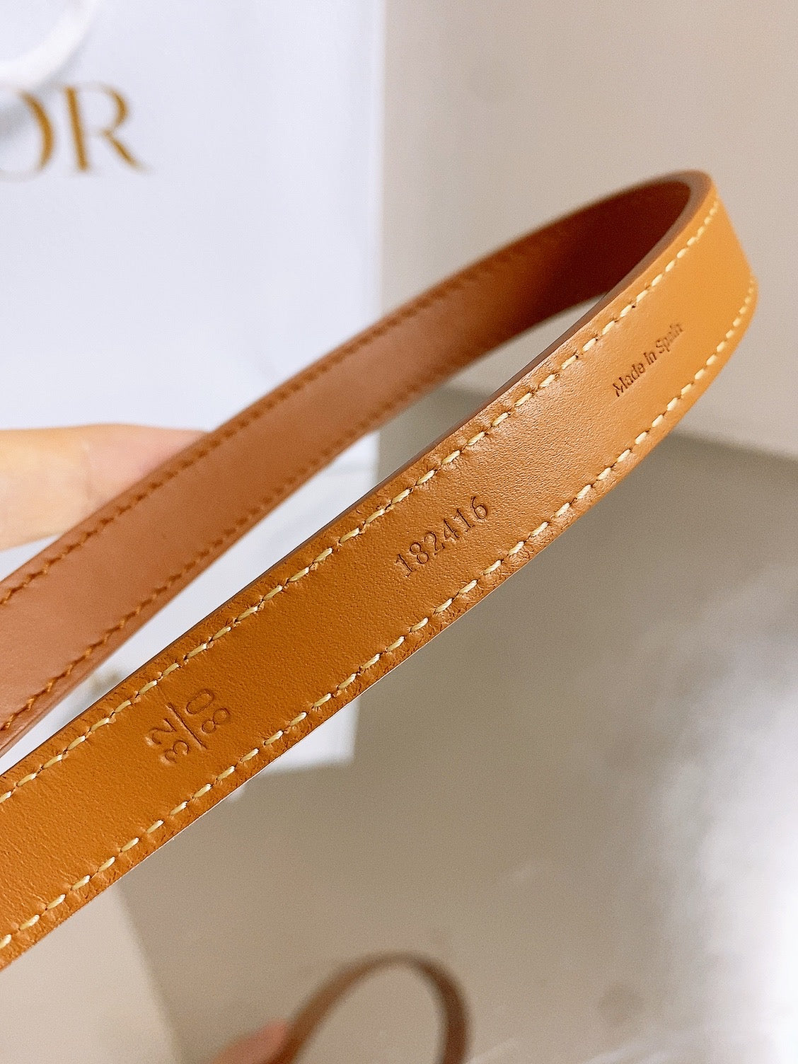 Dior 2026 30 Montaigne Reversible Belt 15mm Calfskin