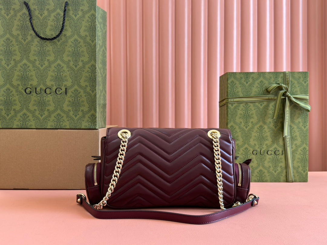 Gucci Marmont Bag Rosso Ancora Red Leather 244246