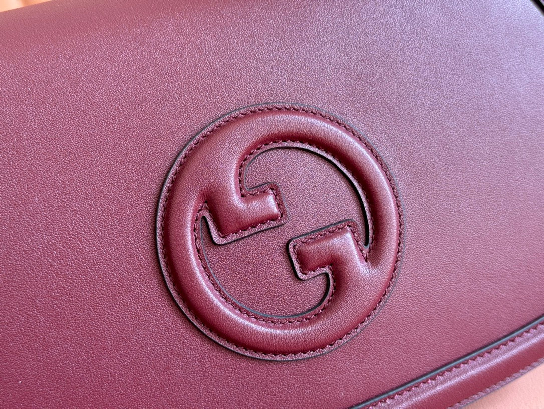 Gucci Blondie 32 Bag Rosso Ancora Red Leather 239905