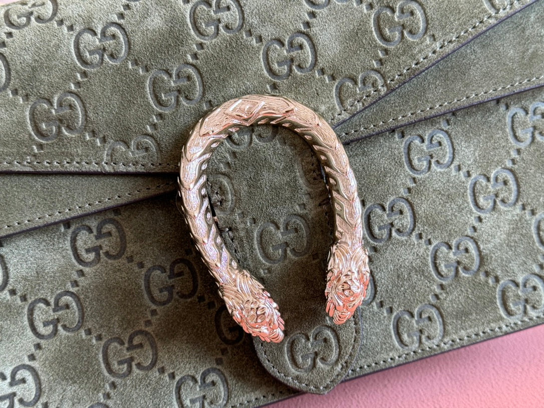 Gucci Dionysus Bag Green Suede Leather 244472