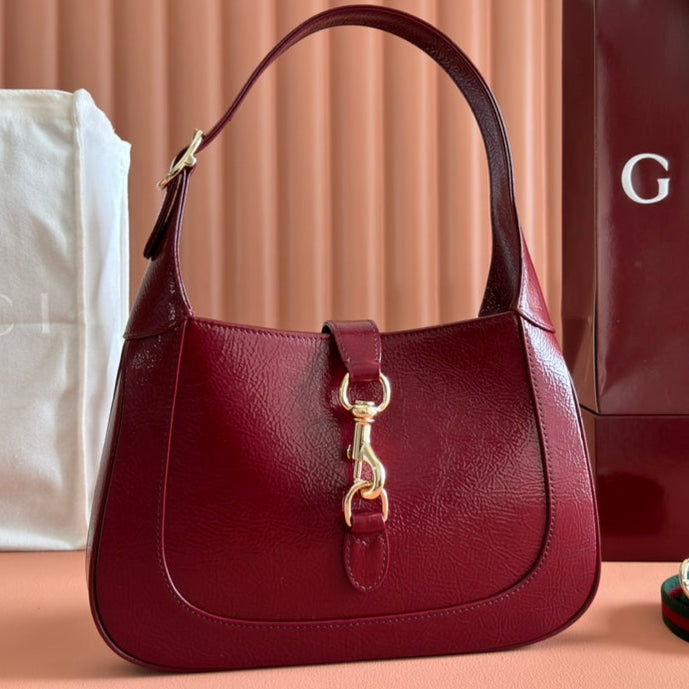 Gucci Jacket Bag Rosso Ancora Red Patent Leather 248414