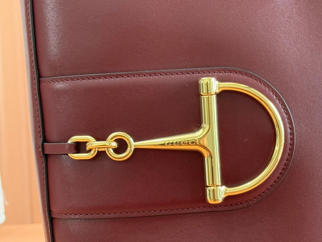 Gucci 73 Mini 27.5cm Bucket Bag Rosso Ancora red Smooth Leather 244435