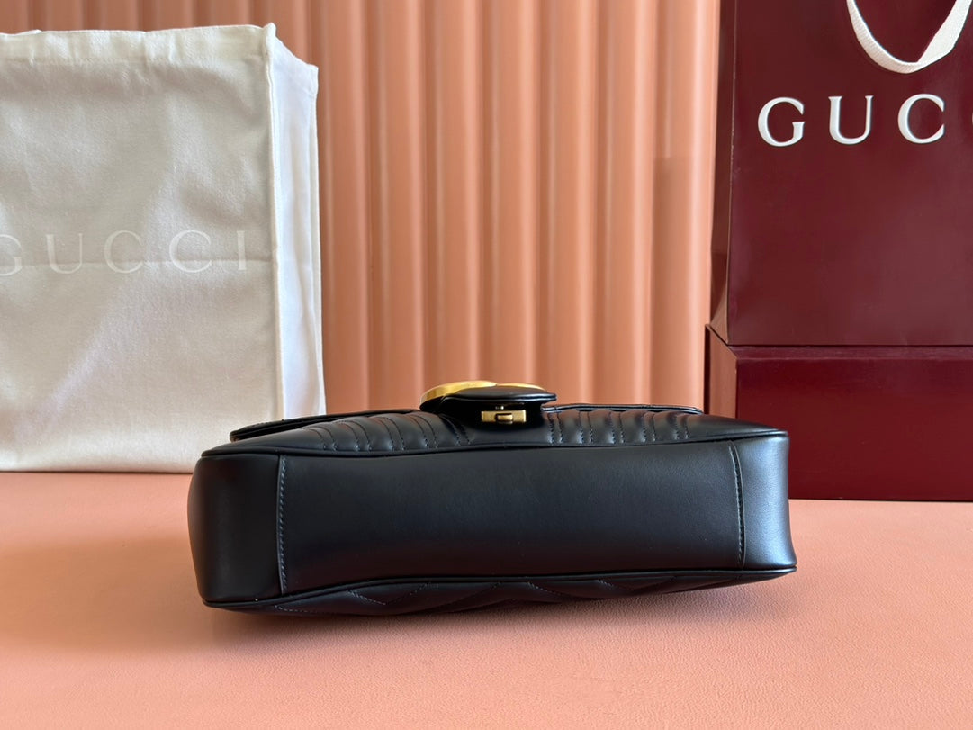 Gucci GG Marmont 31 Bag Black Calfskin 248223
