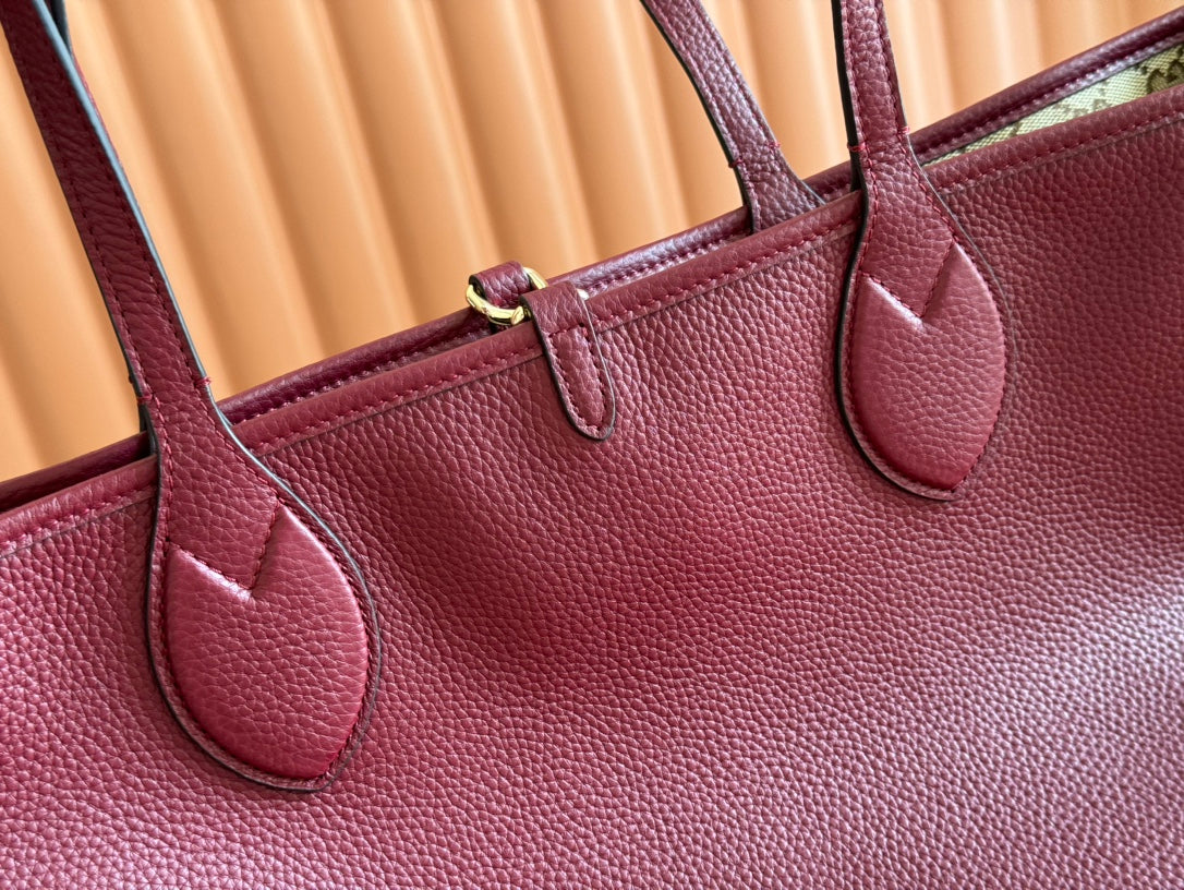 Gucci Totissima 30cm Tote Bag Rosso Ancora Red Calfskin 248125