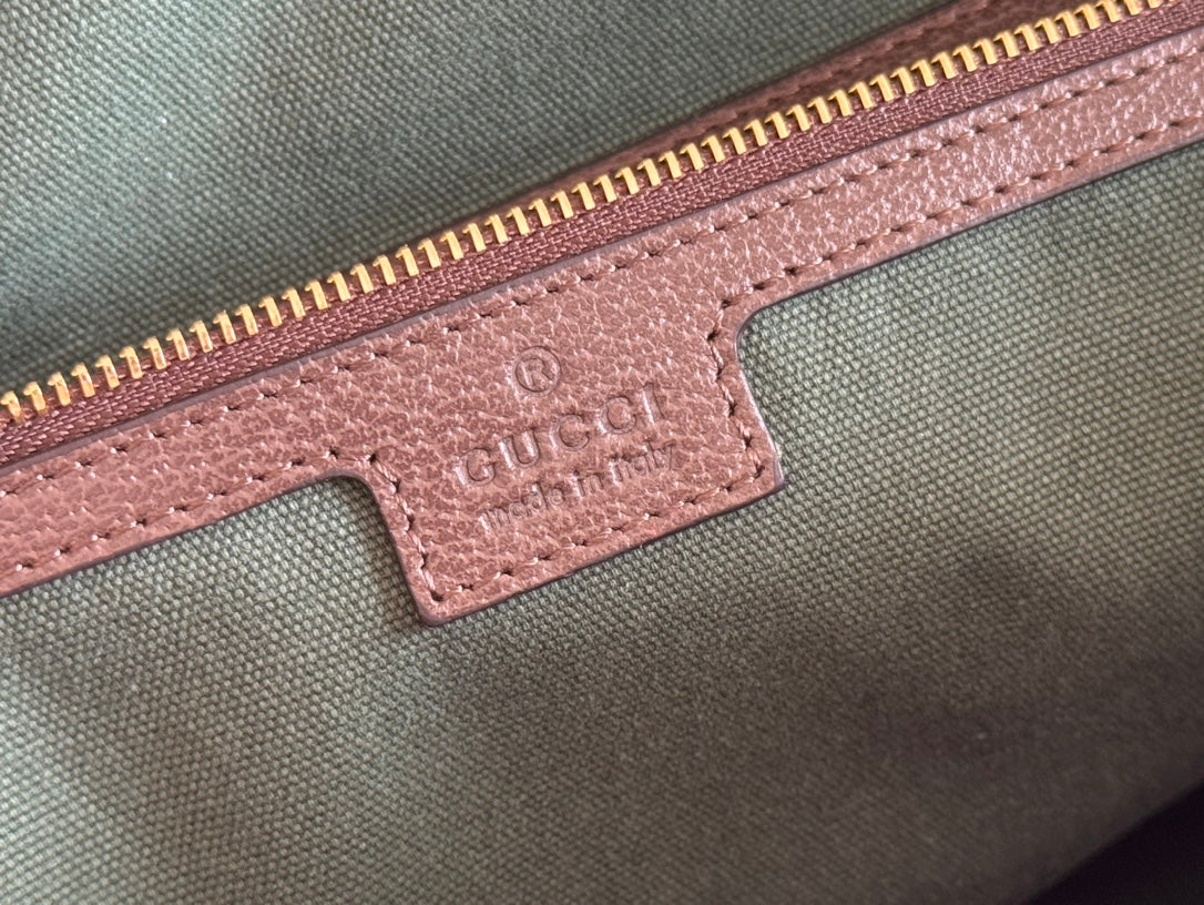 Gucci Ophidia 31cm Bag Ebony Brown Canvas 255280