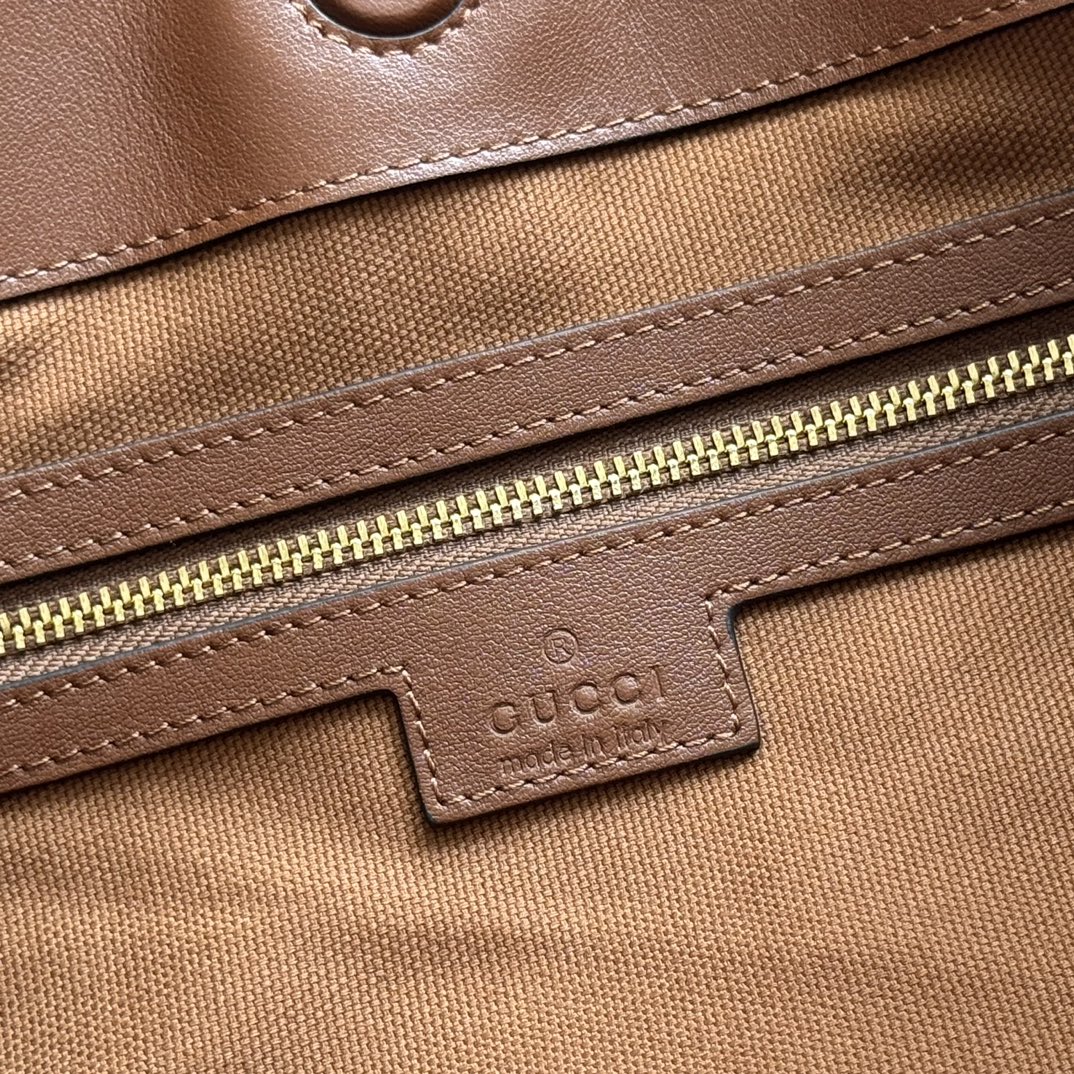 Gucci Beatrix Handbag 35 Brown Cowhide  272126