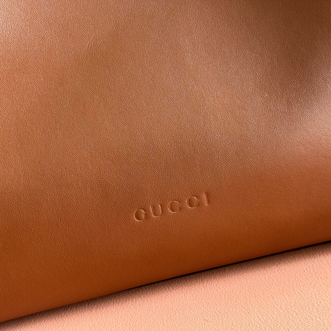 Gucci Beatrix Handbag 35 Brown Cowhide  272126