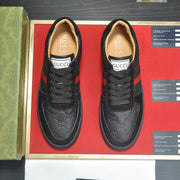 GG Men's ACE Sneaker Black Suede Sheepskin 526170