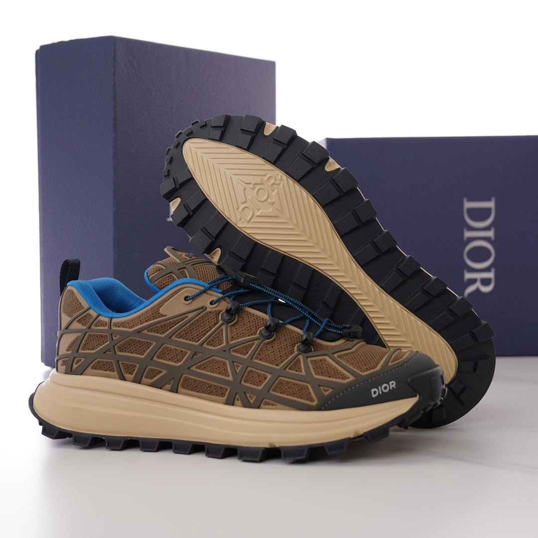 CD B31 SNEAKER BROWN AND BLUE MESH FABRIC