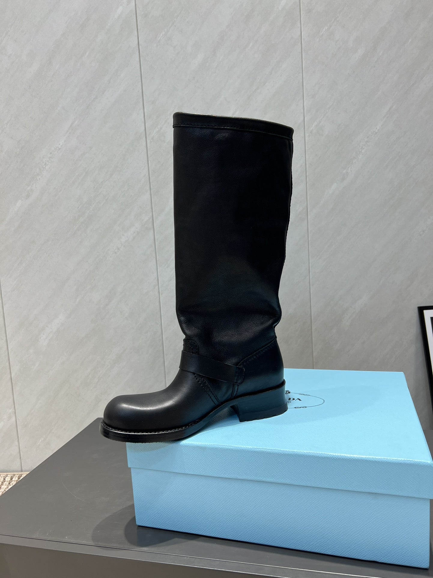 Prada 25 Boot 30mm Black Cowhide 501663
