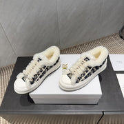 CD 26 Classic Sneaker Black Beige Fabric Wool Jacquard 614451