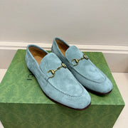 GG Men's Jordaan Loafer Light Blue Suede 575860