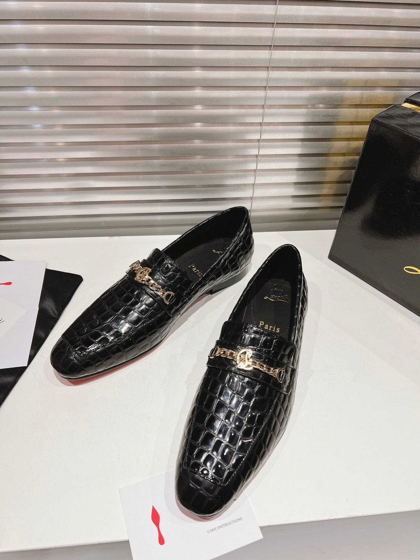 CL 25 MJ Moc Loafers Alligator Embossed Calf Leather 242290