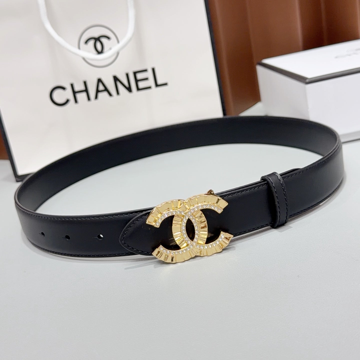 Chanel 2026 Double C Buckle Belt 30m Cowhide