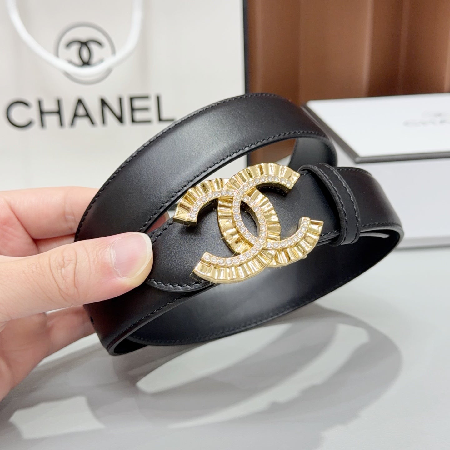 Chanel 2026 Double C Buckle Belt 30m Cowhide