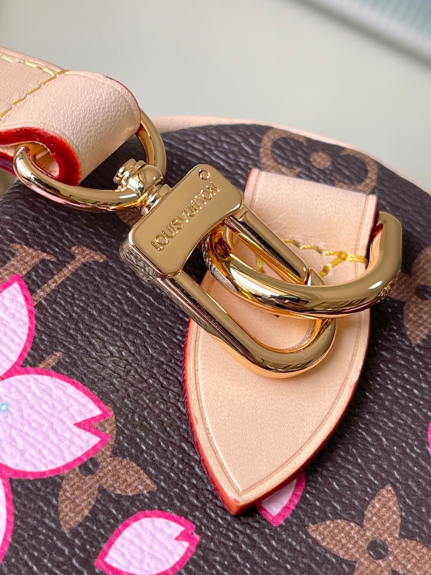 LV x TM Speedy Bandouliere 25cm Sakura Brown Cherry Blossom Monogram Canvas