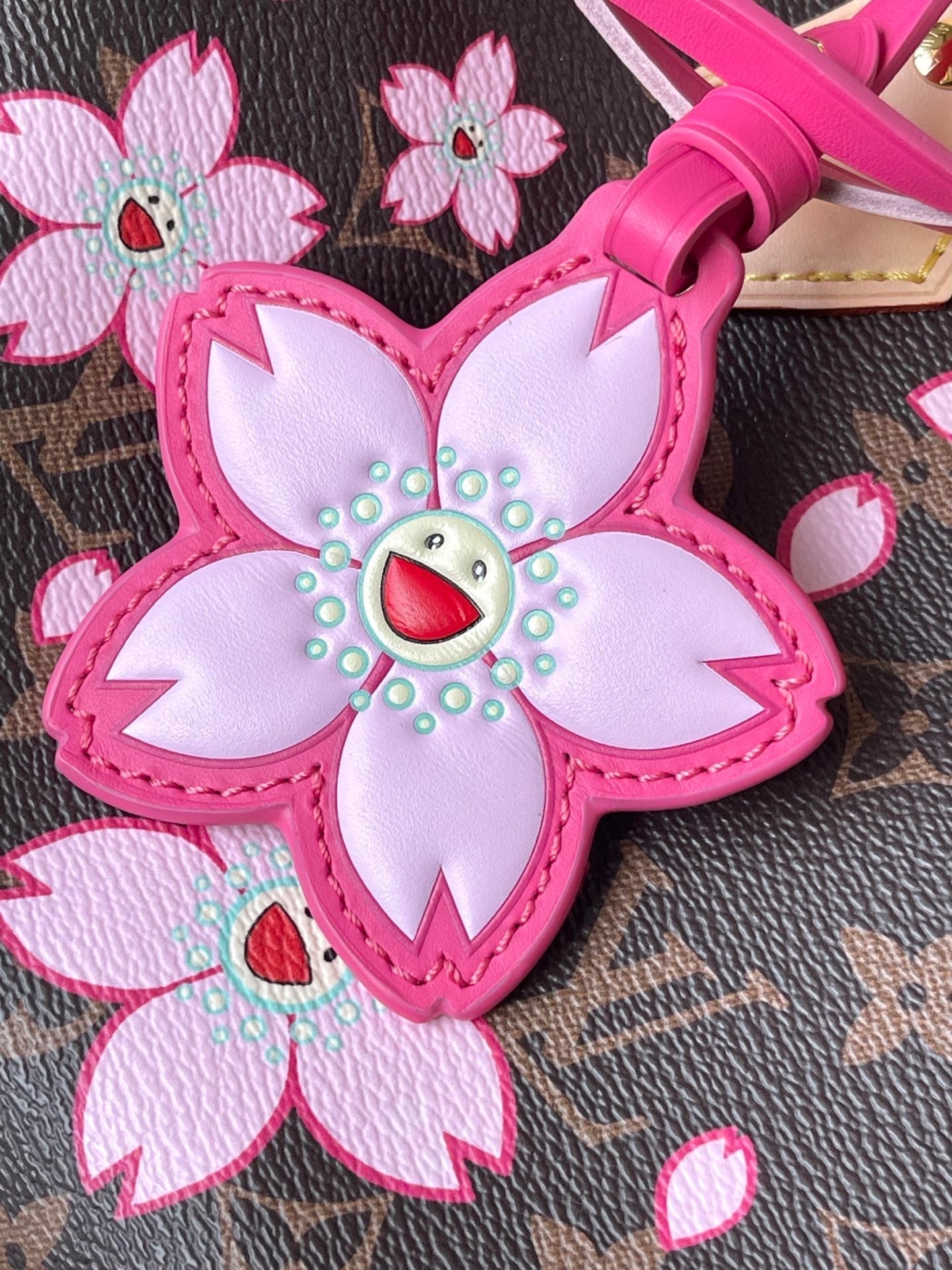 LV x TM Speedy Bandouliere 25cm Sakura Brown Cherry Blossom Monogram Canvas