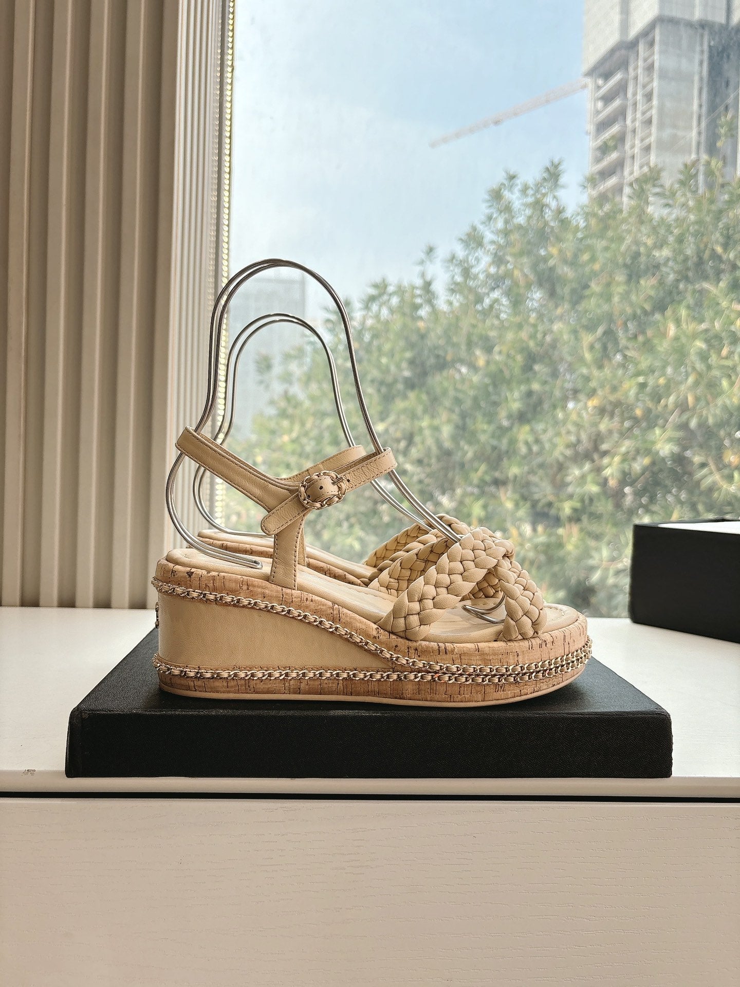 CC Mules Sandals Nude 6cm Lambskin 202888