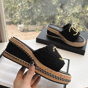 CC Sandals Black 6cm Lambskin 202896