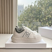 CD 26s Sneaker 45 White Canvas Cowhide 648334