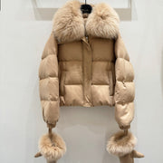 LP 25 Coat Light Brown Fur Down Cashmere 310243