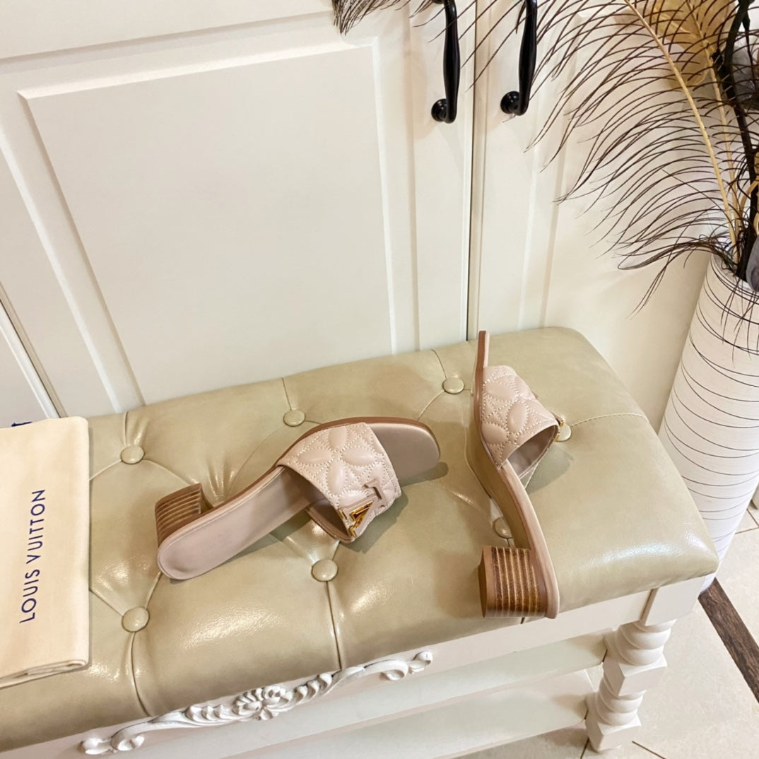 LV Neo Revival Mule 55mm Beige Lambskin