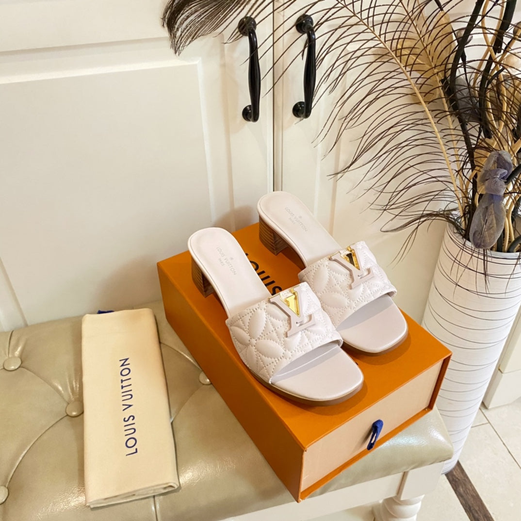 LV Neo Revival Mule 55mm Light Pink Lambskin