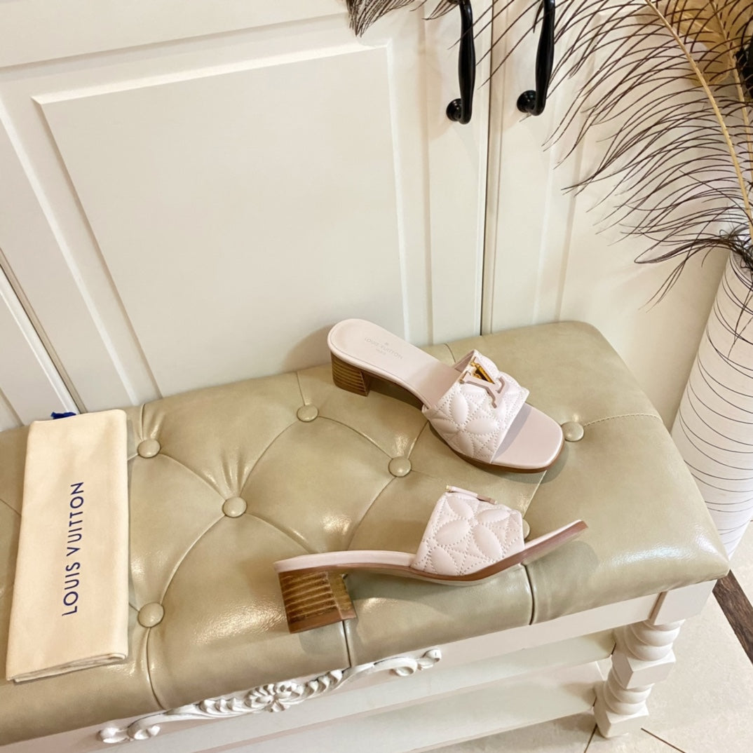 LV Neo Revival Mule 55mm Light Pink Lambskin