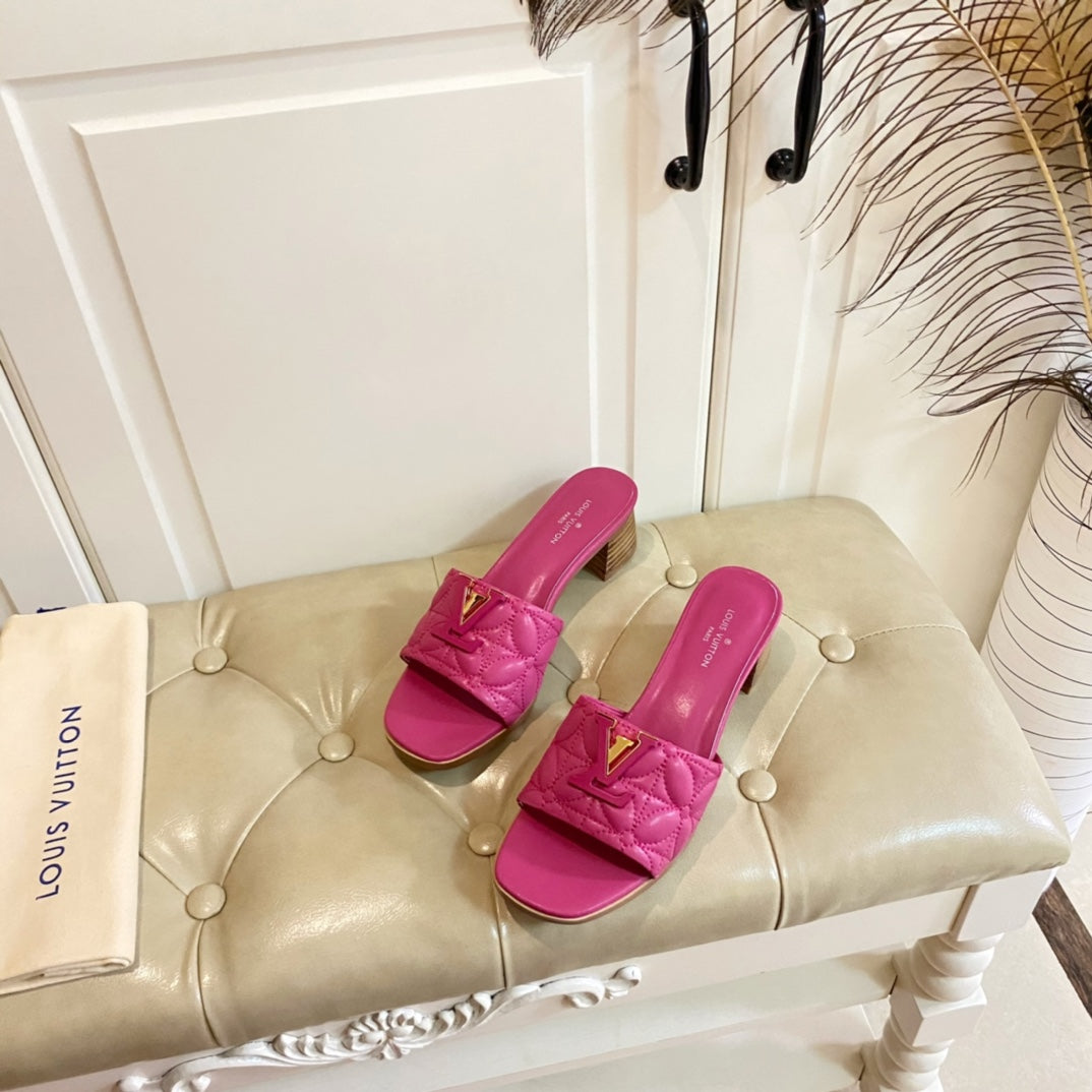 LV Neo Revival Mule 55mm Deep Pink Lambskin