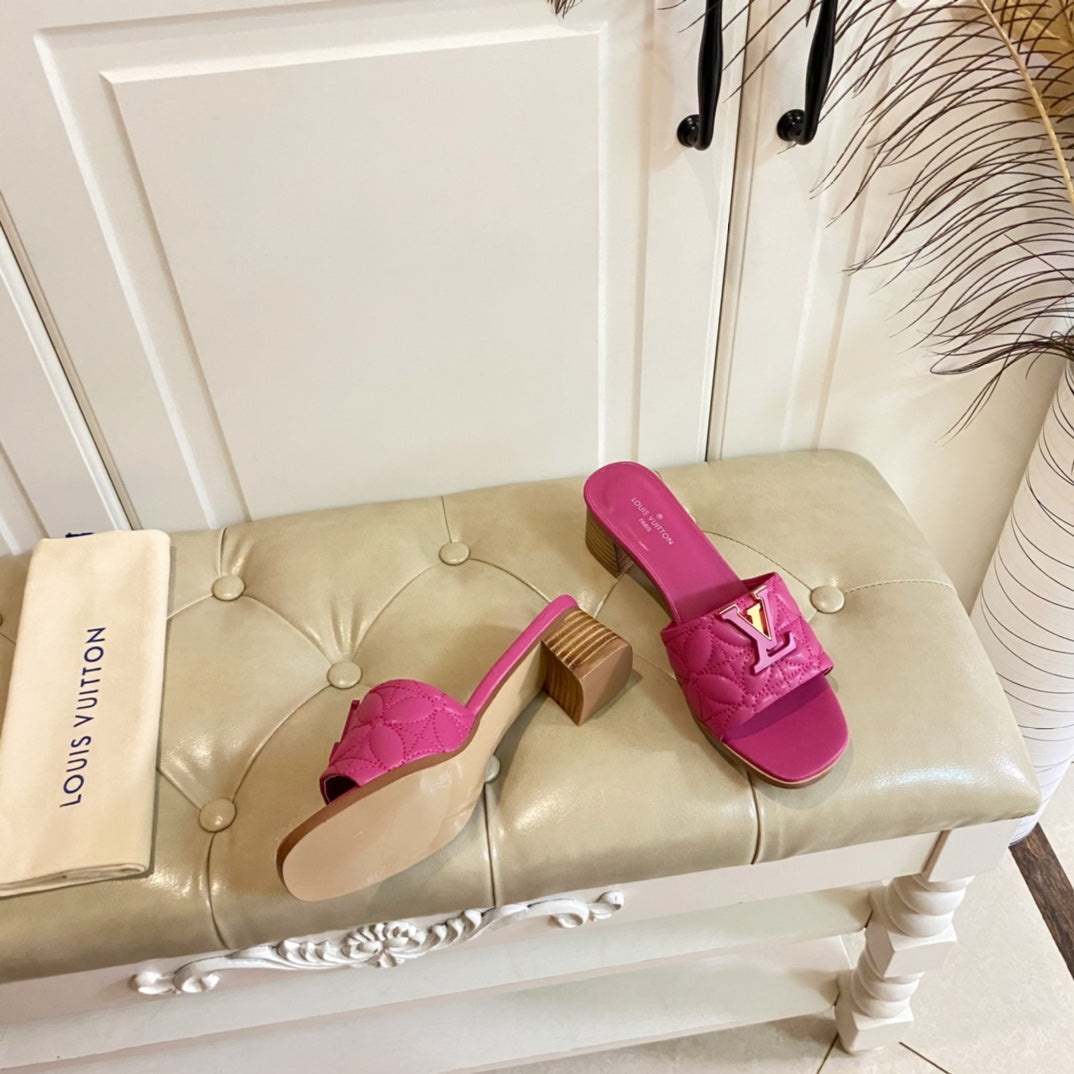 LV Neo Revival Mule 55mm Deep Pink Lambskin