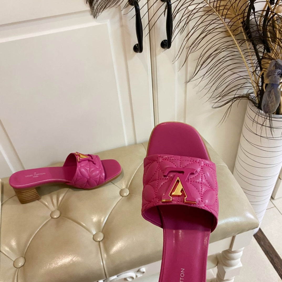 LV Neo Revival Mule 55mm Deep Pink Lambskin