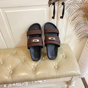 HM Jackson Sandal Dark Plum Cowhide 958034