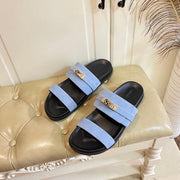 HM Jackson Sandal Could Blue Suede 958054