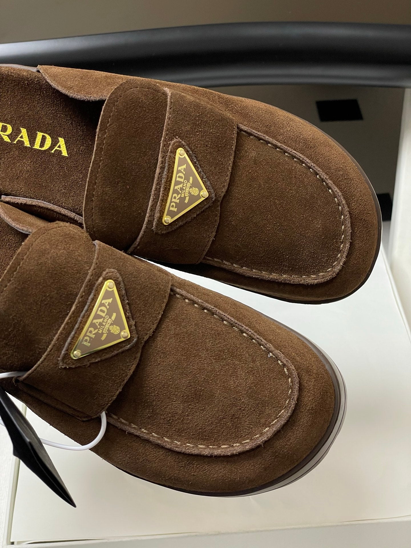 Prada 25 Mule Brown Suede 247793