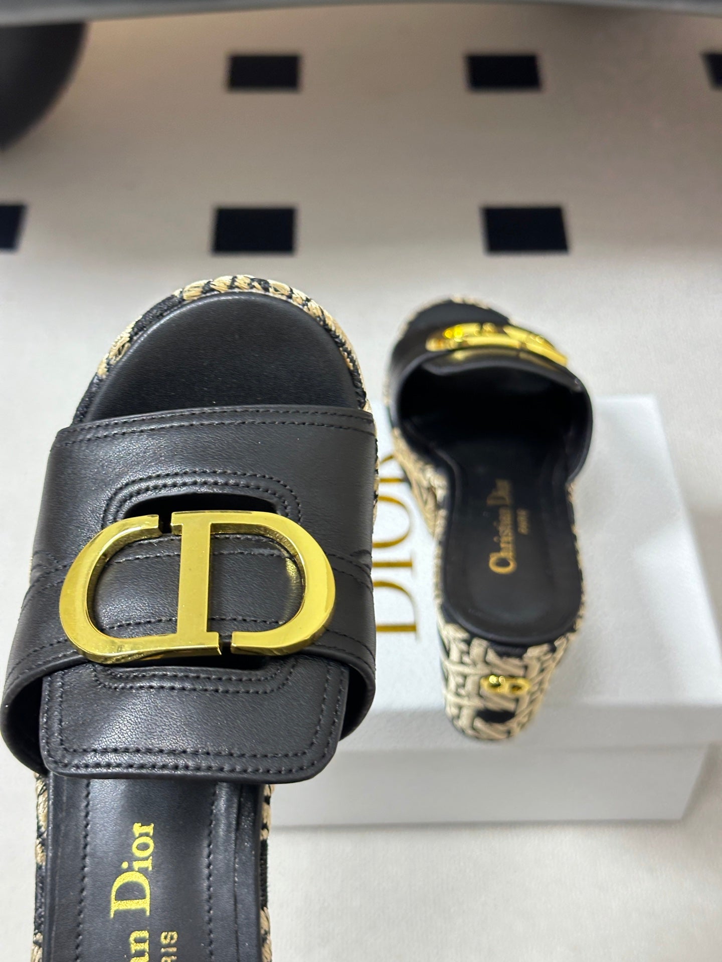 Dior 2026 Platform Sandals 90mm Cowhide 884505