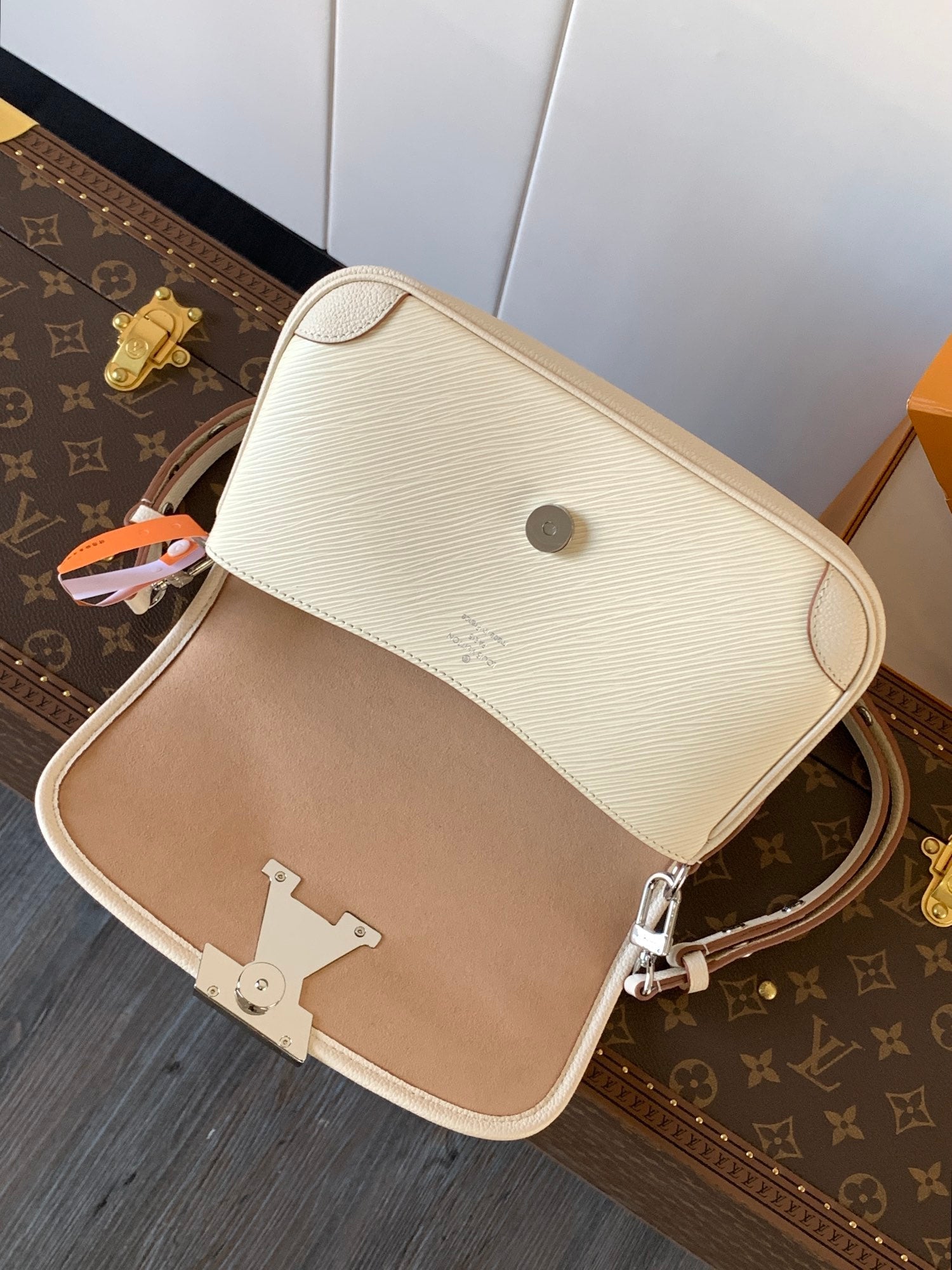LV Buci Bag 24.5cm White Epi Leather 241088