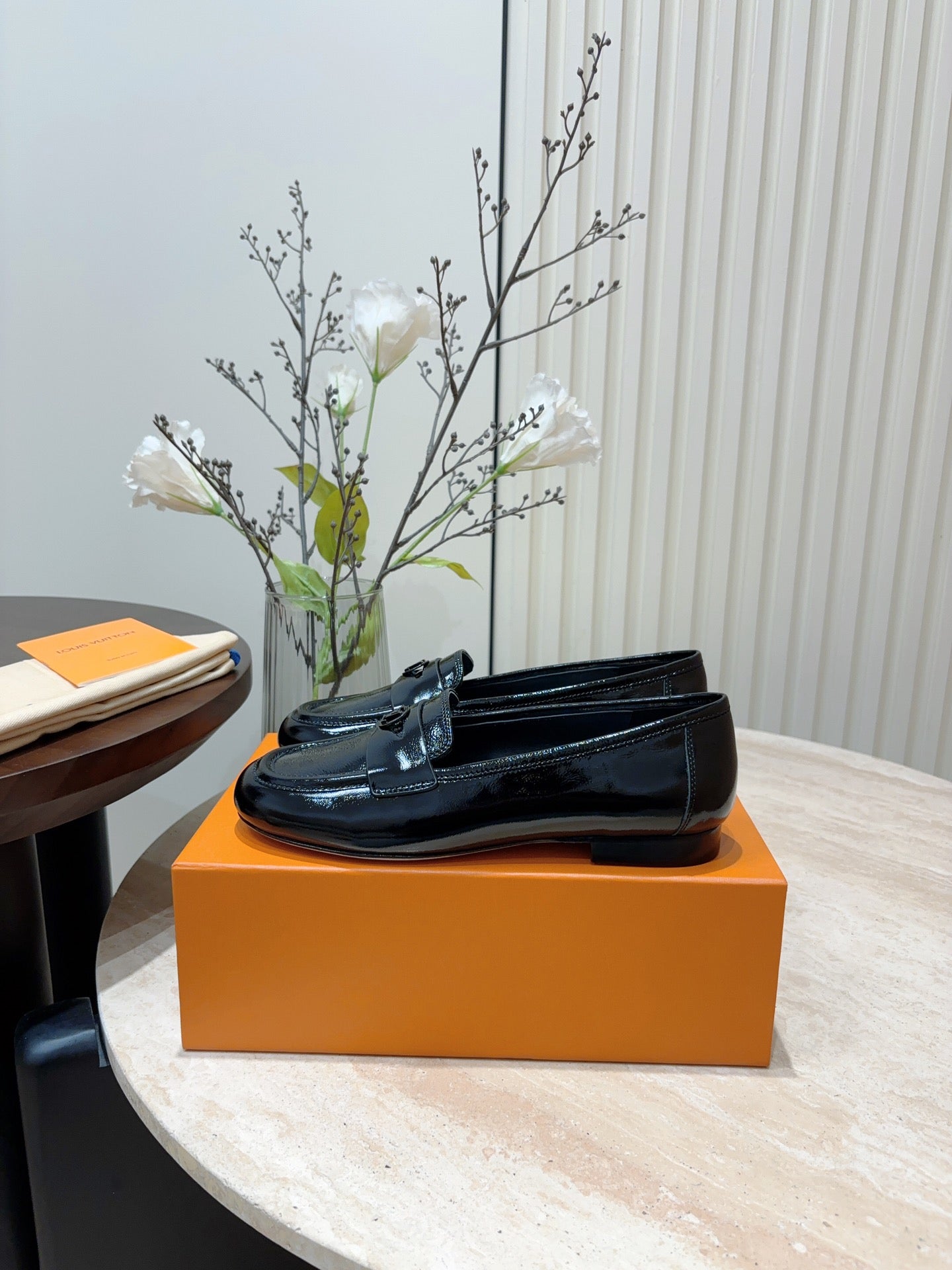 LV Soho Loafers Glossy Black Calfskin