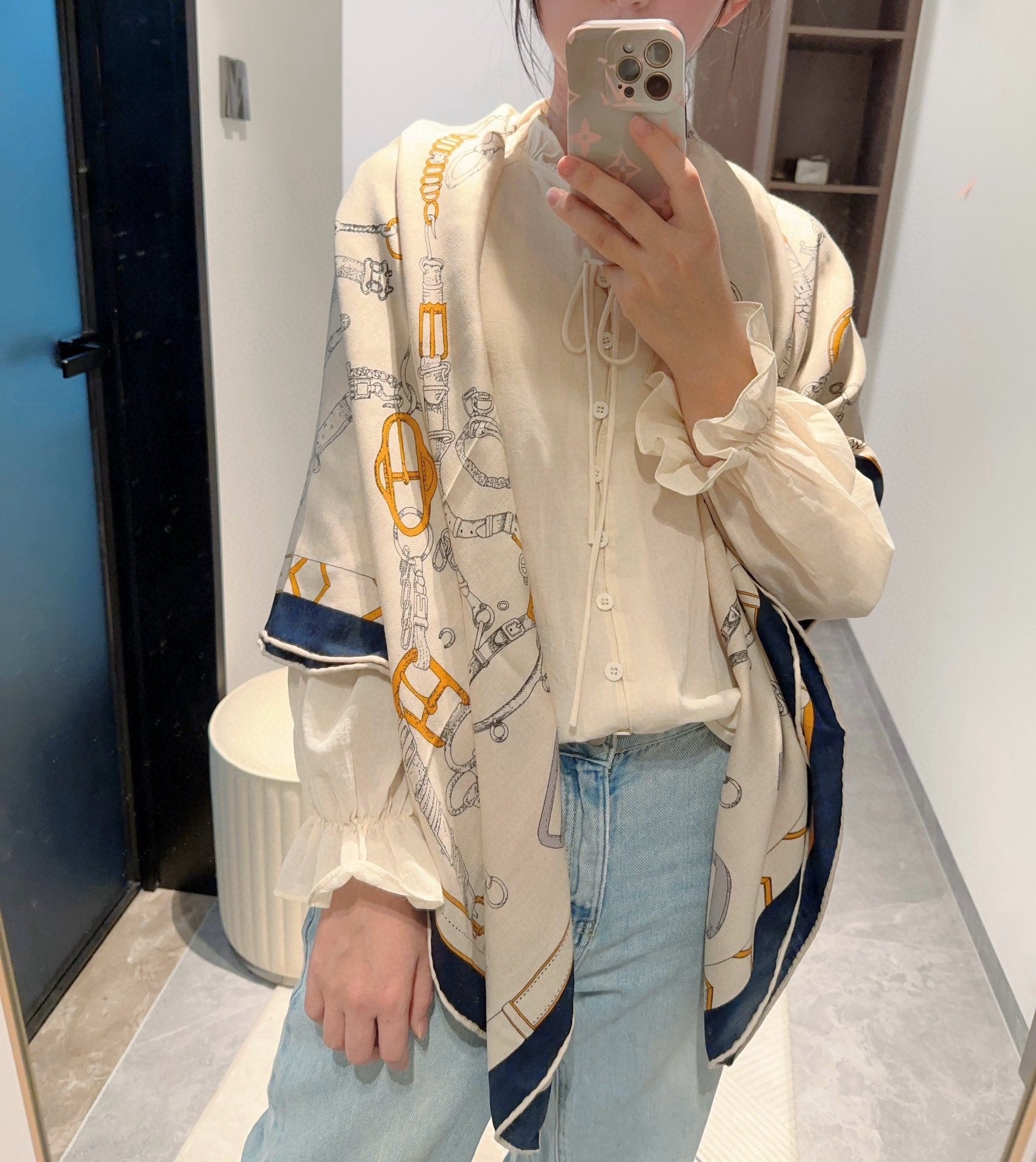 SCARF 140 CM COLORFUL 387903