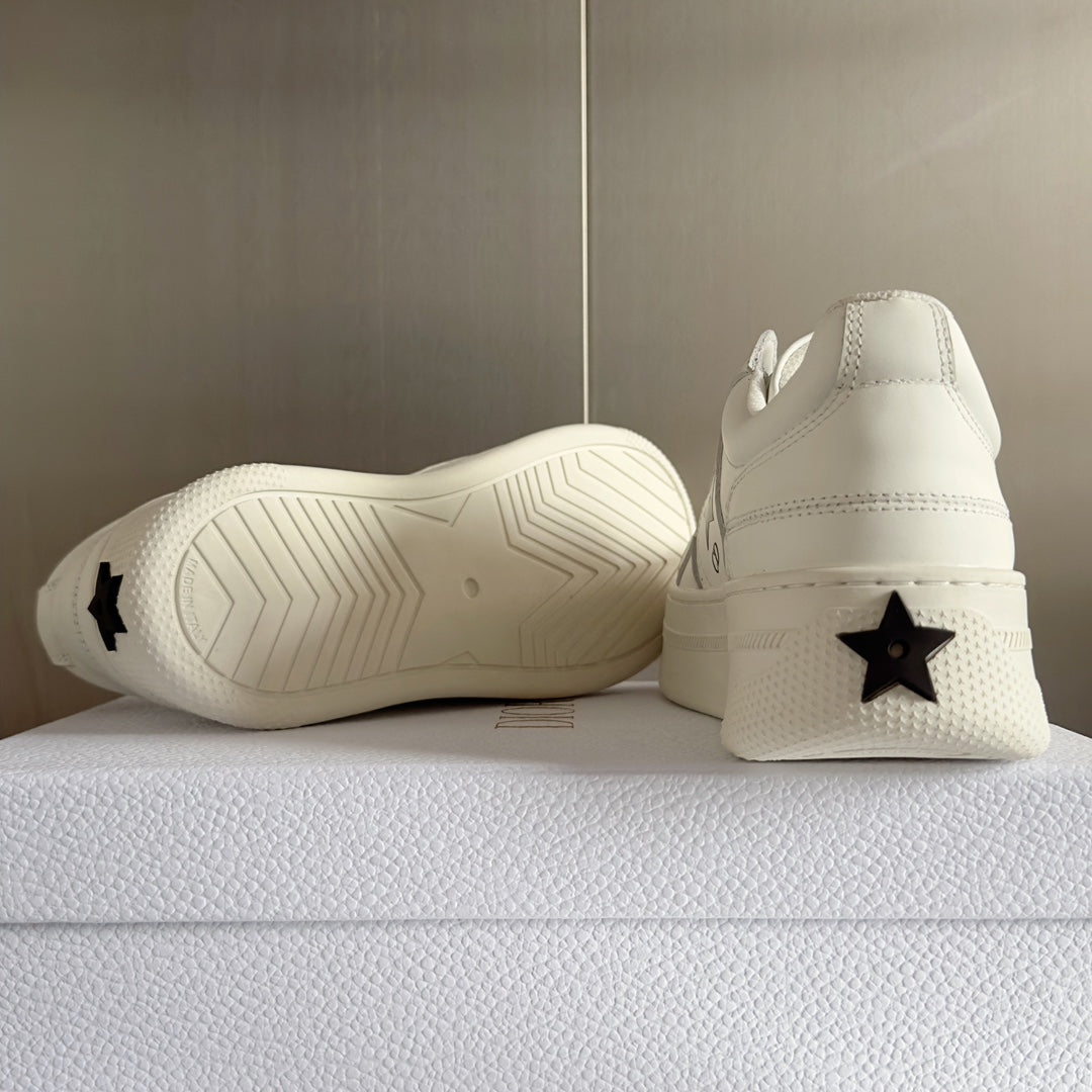 cd star sneaker white cream calfksin